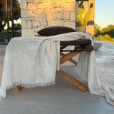 cashmere and silk throw