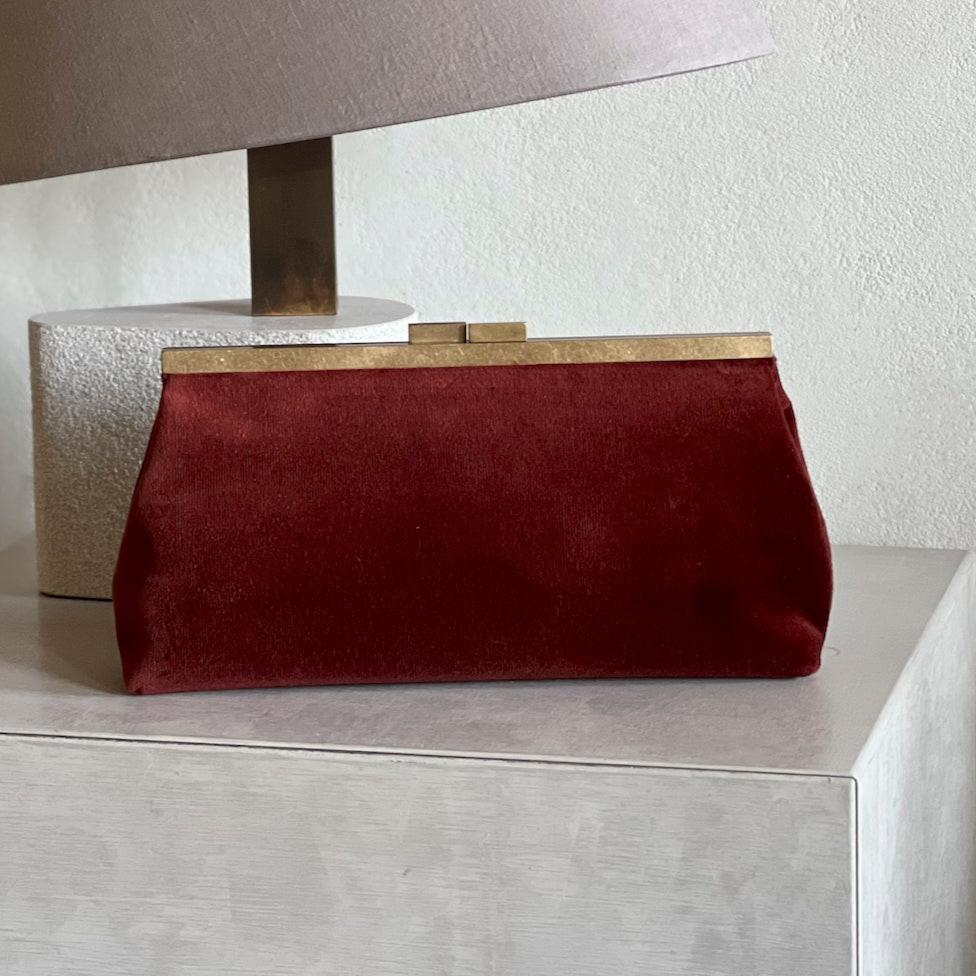 velvet clutch