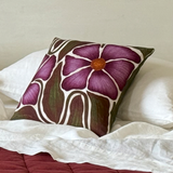 cushion case with floral pattern