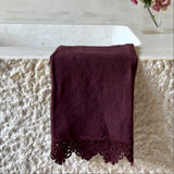 hand towel with sicily lace