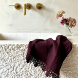 hand towel with sicily lace