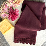 hand towel with sicily lace