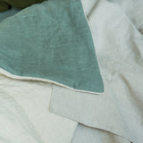 linen blanket with piping, ARCHIVE