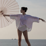 minorca shirt in lightest byssus linen in white