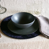 round velvet placemat cover, sold as sets of 2, archive sale