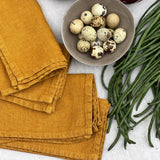 napkins in heavy linen, custom larger size, archive sale
