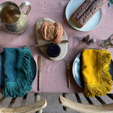 napkin with long fringe BLACK FRIDAY SALE