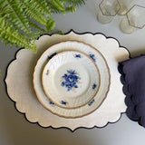 waxed scalloped placemat