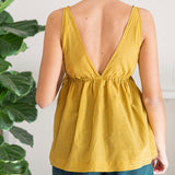 procida top in silk and cotton mix