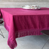 tablecloth with extra long fringe