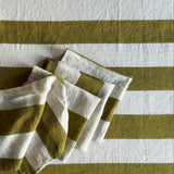 tablecloth with cabana stripes