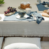 tablecloth with short fringe