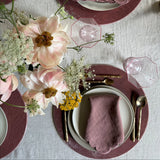 round velvet placemat cover, set of 2