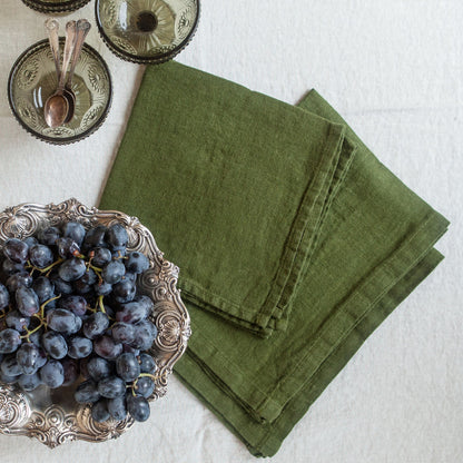 napkins in heavy linen, set of 4