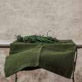 runner in heavy linen