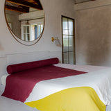 linen blanket patchwork, archive sale