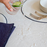 waxed tablecloth with trim BLACK FRIDAY SALE 25