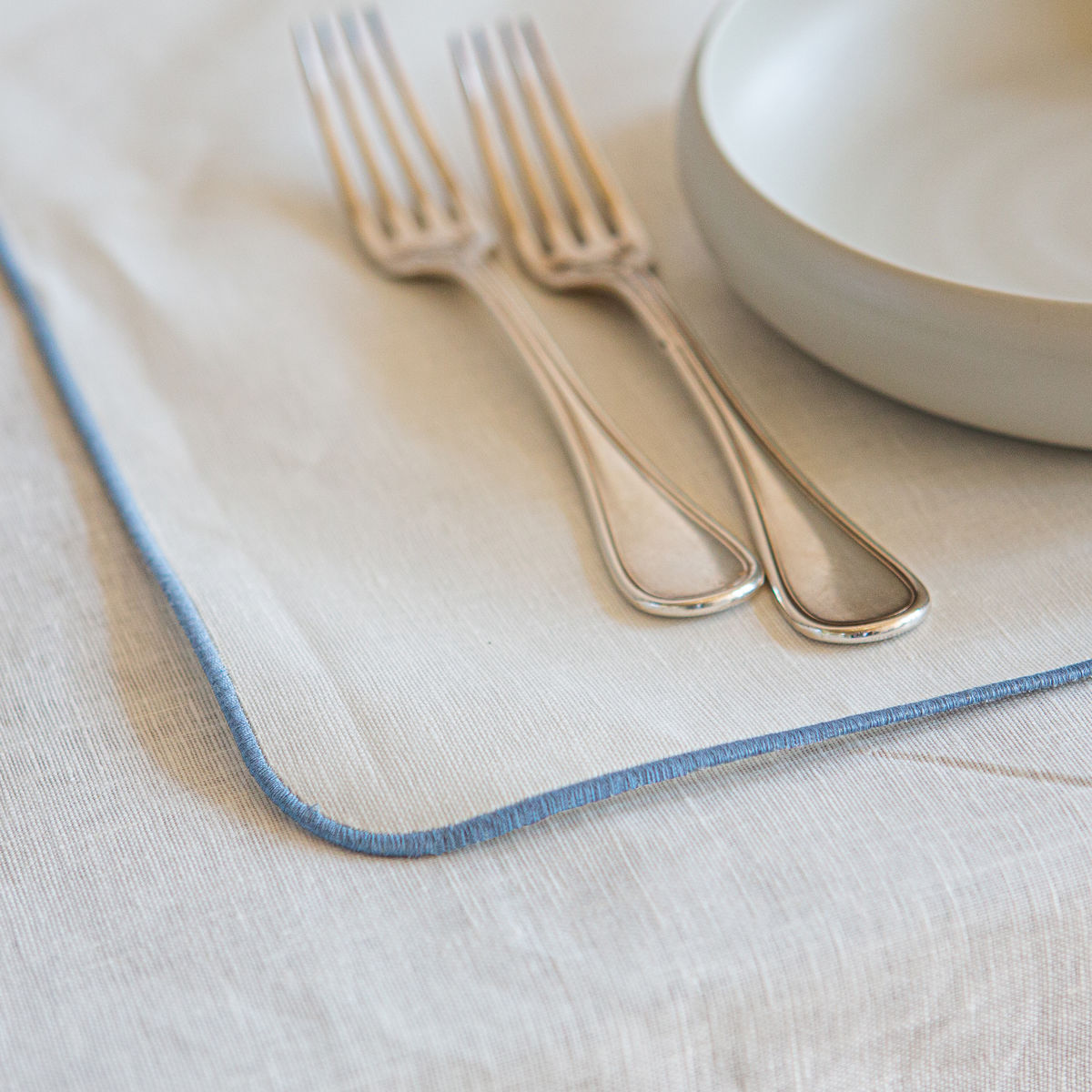 rectangular waxed placemats, set of 2