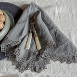 napkin with macrame, set of 4