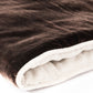 velvet and natural linen blanket