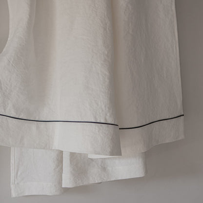 canvas linen towels with piping