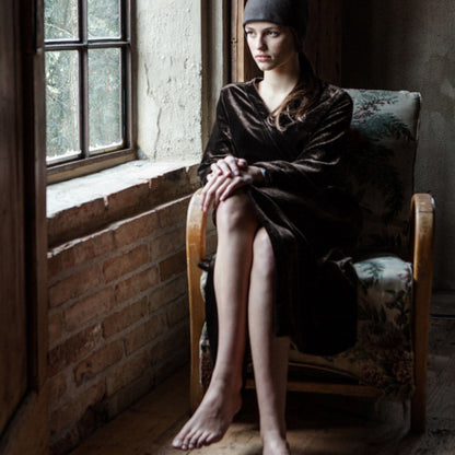 velvet dressing gown