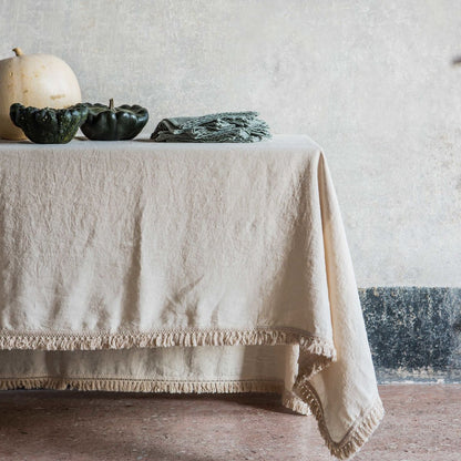 tablecloth with fringe