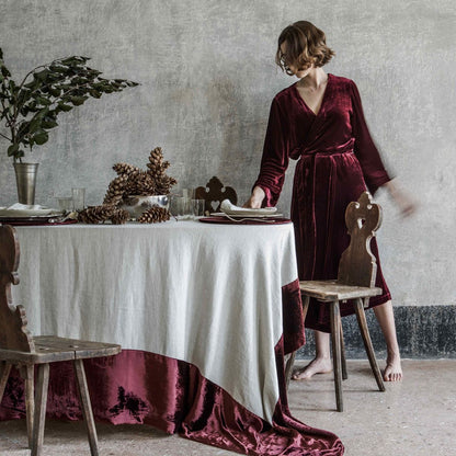 velvet dressing gown